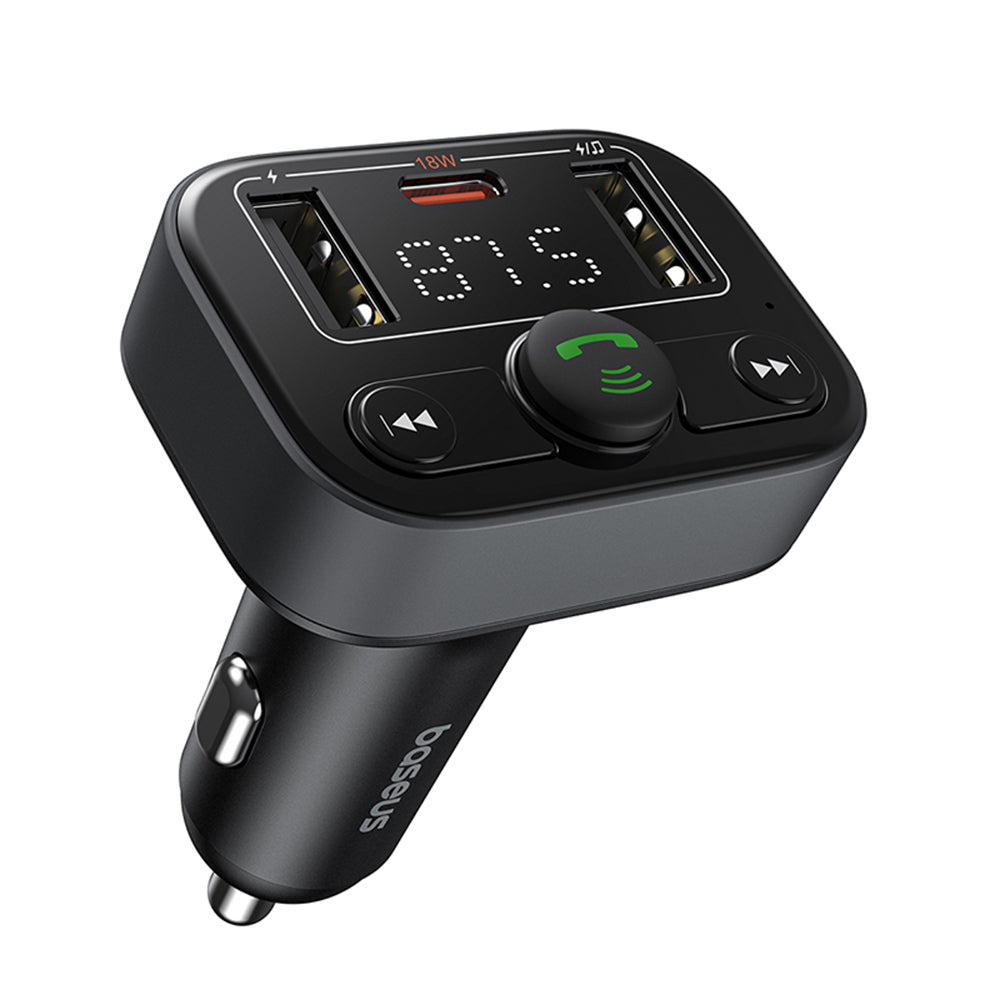 Modulatore FM Bluetooth Baseus S-09 Lite, 2 x USB-A - 1 x USB-C C10762300113-00
