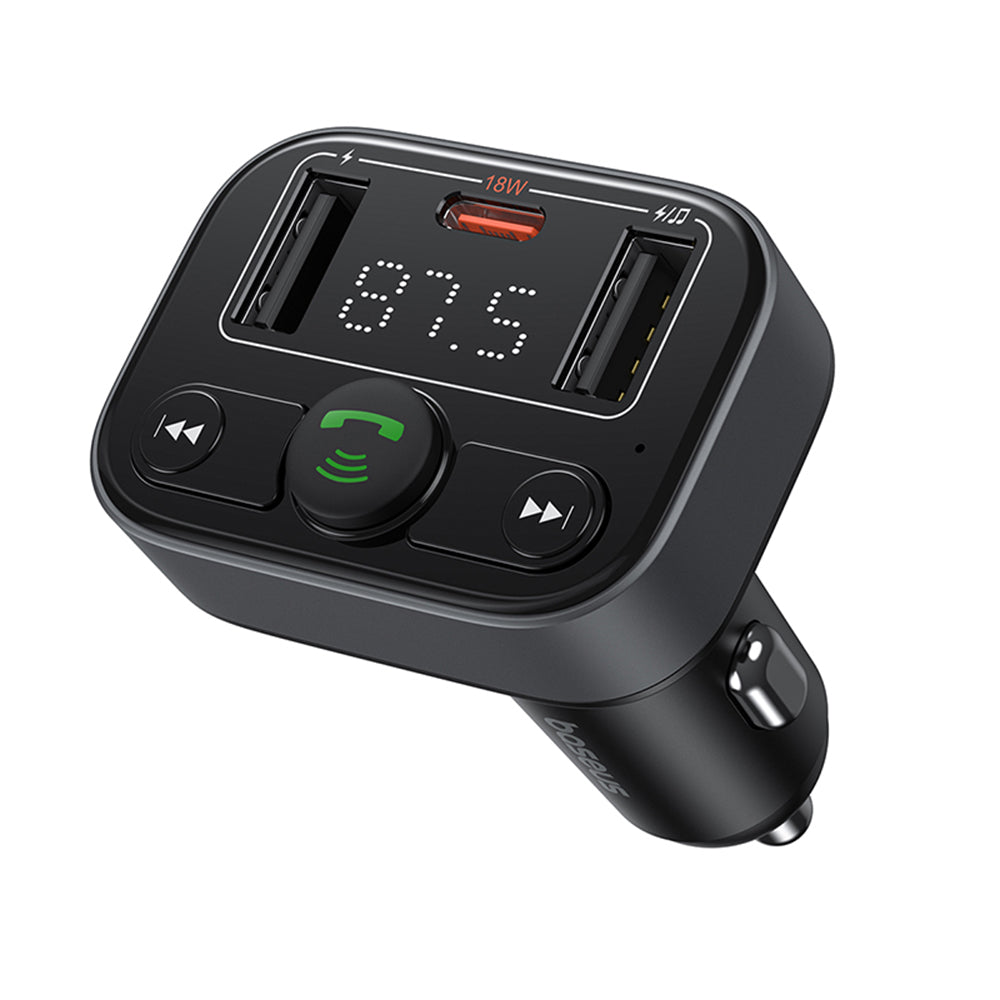 Modulatore FM Bluetooth Baseus S-09 Lite, 2 x USB-A - 1 x USB-C C10762300113-00