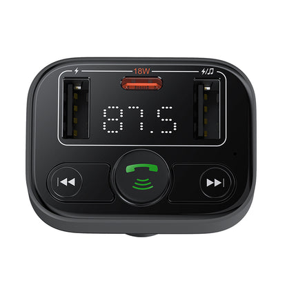 Modulatore FM Bluetooth Baseus S-09 Lite, 2 x USB-A - 1 x USB-C C10762300113-00