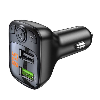 Modulatore FM Bluetooth Borofone BC41 Eminency, 2 x USB-A - 1 x microSD