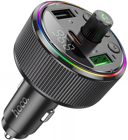 Modulatore FM Bluetooth HOCO E82, 2 x USB-A - 1 x USB-C