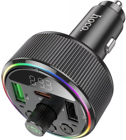 Modulatore FM Bluetooth HOCO E82, 2 x USB-A - 1 x USB-C