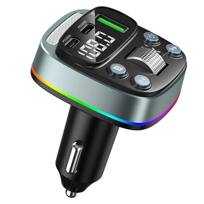 FM Bluetooth Modulator Techsuit EchoDrive, 1 x USB-A - 2 x USB-C