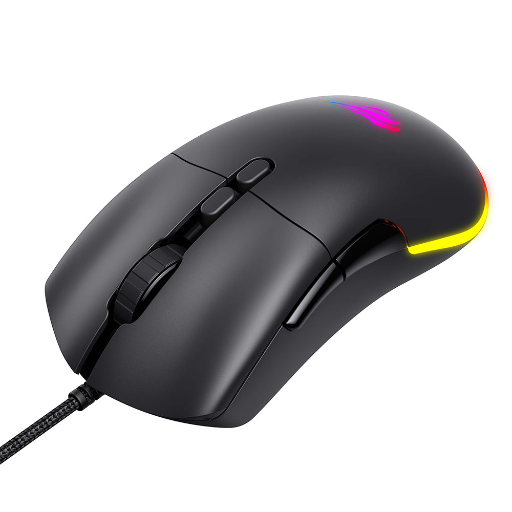 Mouse Gaming Cablato USB HAVIT MS954, 800DPI - 12000DPI, 1.6m, Nero