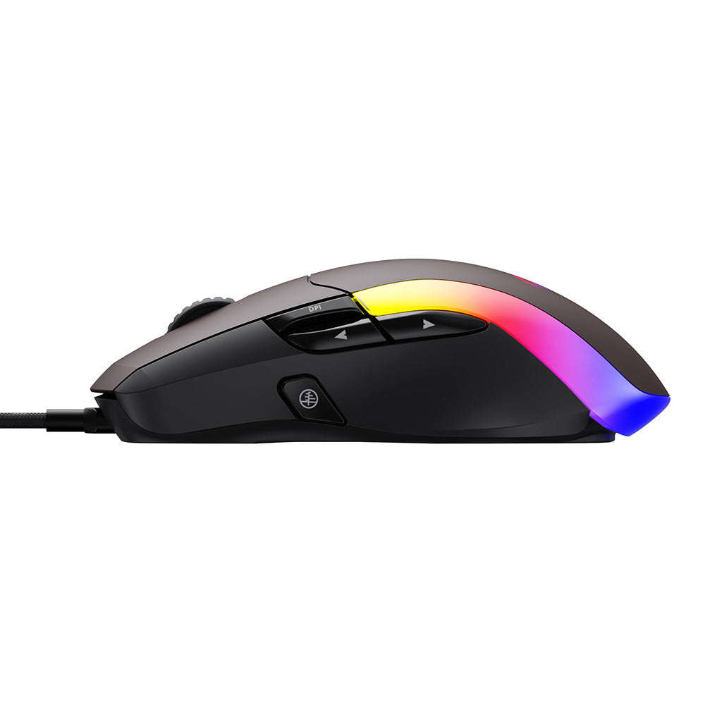 Mouse Gaming Cablato USB HAVIT MS959S, RGB, 1200DPI - 8000DPI, 1.6m, Nero Ocra