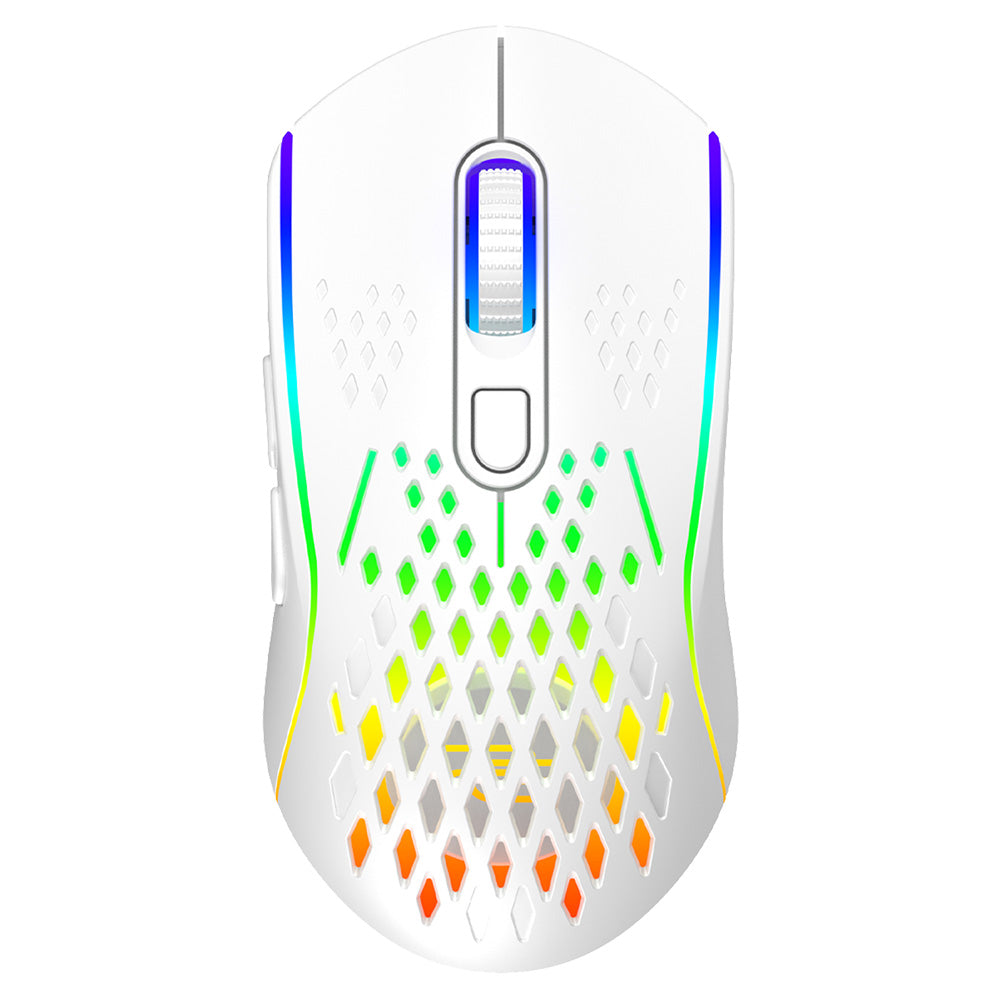 Mouse Gaming Wireless Proove Buzz, RGB, 800DPI - 4800DPI, Bianco WMBU00022402