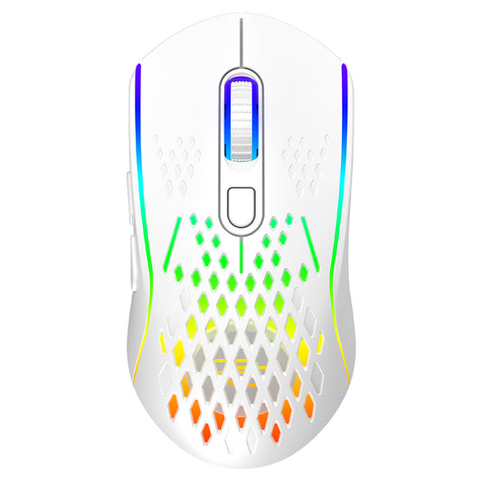 Mouse Gaming Wireless Proove Buzz, RGB, 800DPI - 4800DPI, Bianco WMBU00022402