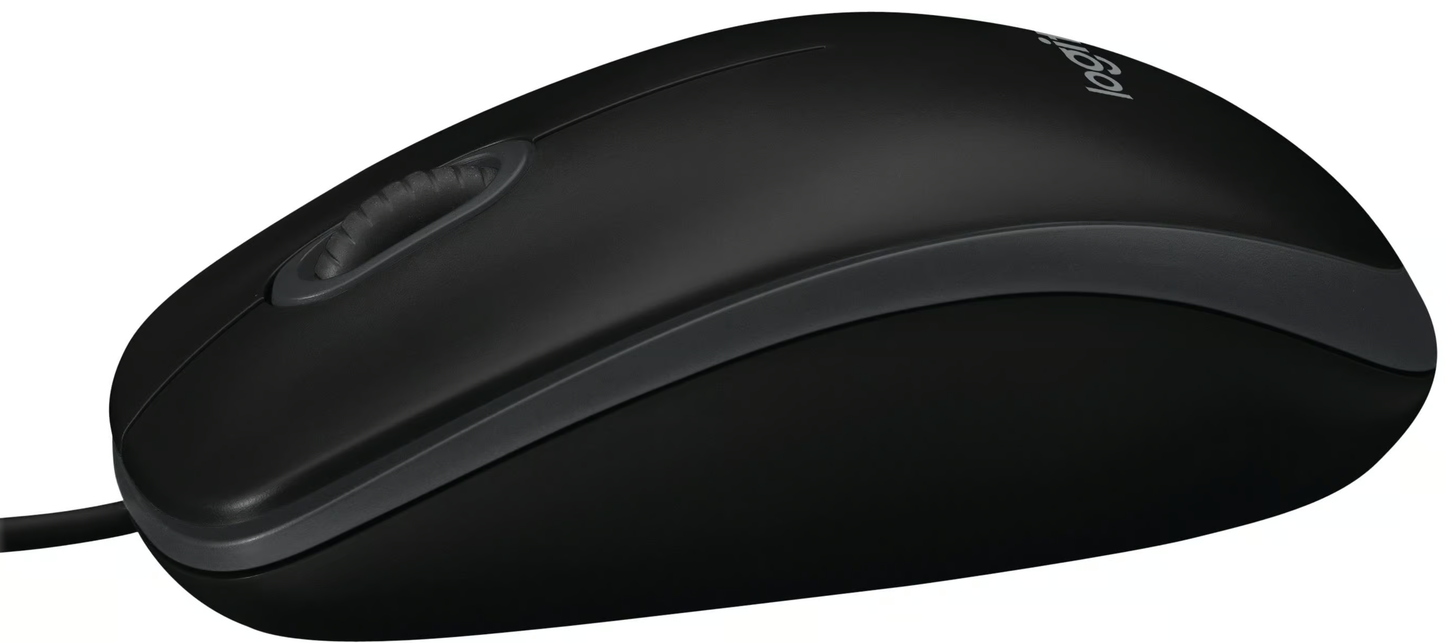 Mouse Wired USB Logitech B100, 1000DPI, Nero 910-003357
