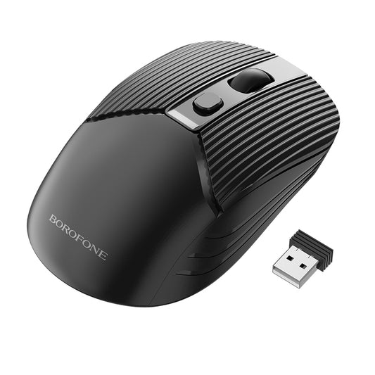 Mouse Wireless Borofone BG5, 1600DPI, Nero