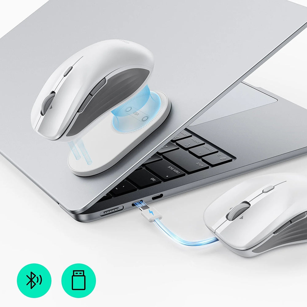 Mouse Wireless ESR MagMouse, 800DPI - 4800DPI, Bianco