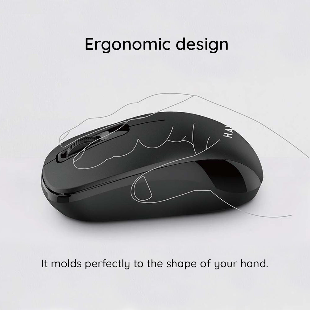 Mouse Wireless HAVIT MS626GT, 1200DPI, Nero