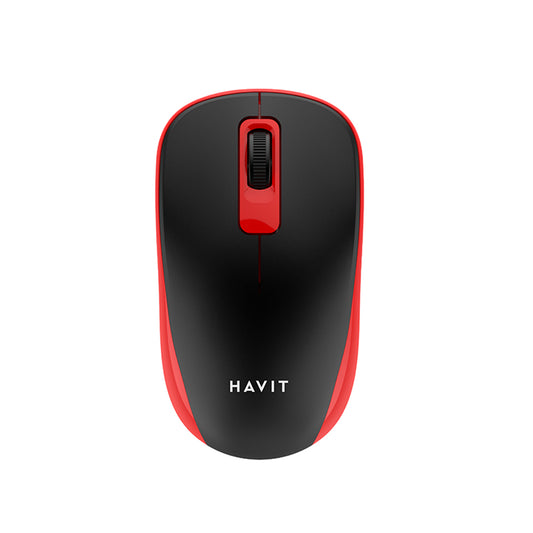 Mouse Wireless HAVIT MS626GT, 1200DPI, Nero Rosso