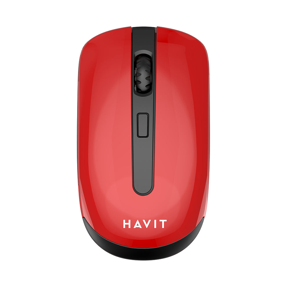 Mouse Wireless HAVIT MS989GT, 800DPI - 1600DPI, Nero Rosso