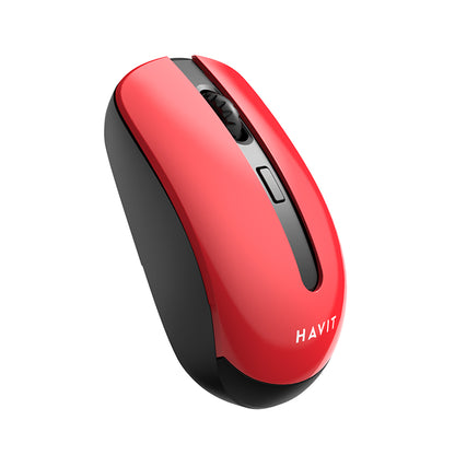 Mouse Wireless HAVIT MS989GT, 800DPI - 1600DPI, Nero Rosso