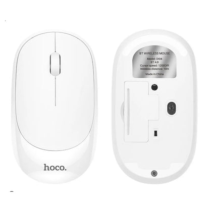 Mouse Wireless HOCO DI04, 1200DPI, BT / Wi-Fi, Bianco