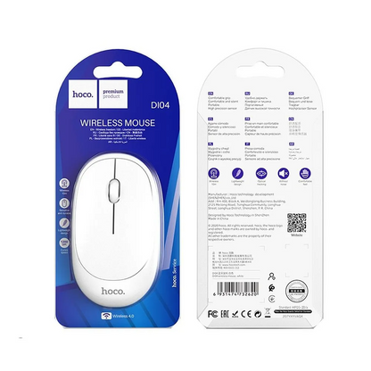 Mouse Wireless HOCO DI04, 1200DPI, BT / Wi-Fi, Bianco