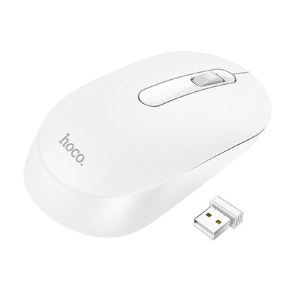 Mouse Wireless HOCO GM14, 1200DPI, Bianco