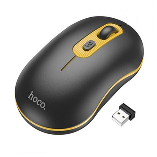 Mouse Wireless HOCO GM21, 1600DPI, Giallo