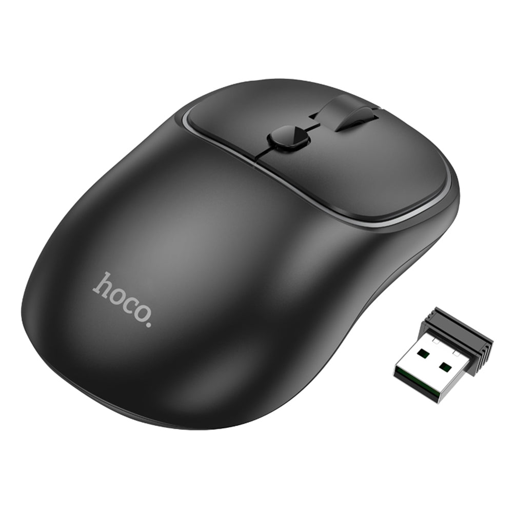 Mouse Wireless HOCO GM25, 1600DPI, BT / Wi-Fi, Nero