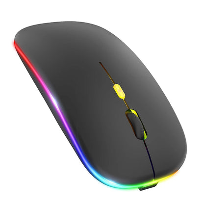 Mouse Wireless Techsuit M1, RGB, 1600DPI, Nero