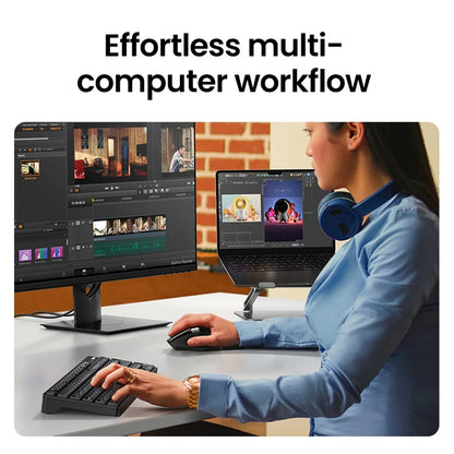 Mouse Wireless UGREEN M751, 5000DPI, BT / Wi-Fi, Nero