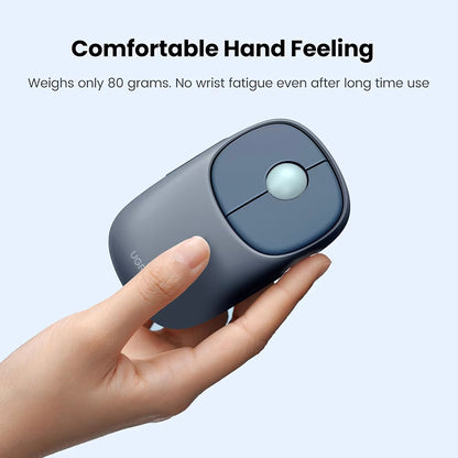 Mouse Wireless UGREEN MU102 FUN+, 4000DPI, BT / Wi-Fi, Blu