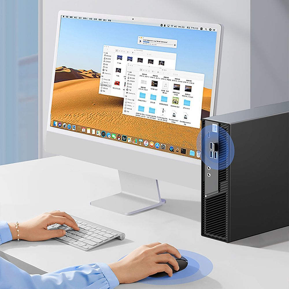 Mouse Wireless UGREEN MU105, 2400DPI, Blu Navy