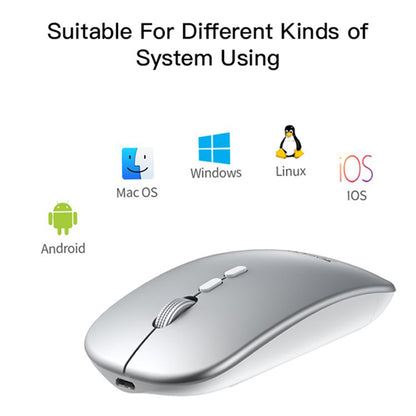 Mouse Wireless Yesido KB15, 800DPI - 1600DPI, Argento