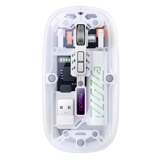 Mouse Wireless Yesido KB29, 800DPI - 1600DPI, BT / Wi-Fi, Bianco