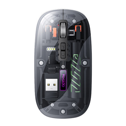 Yesido KB29 Wireless Mouse, 800DPI - 1600DPI, BT / Wi-Fi, Black