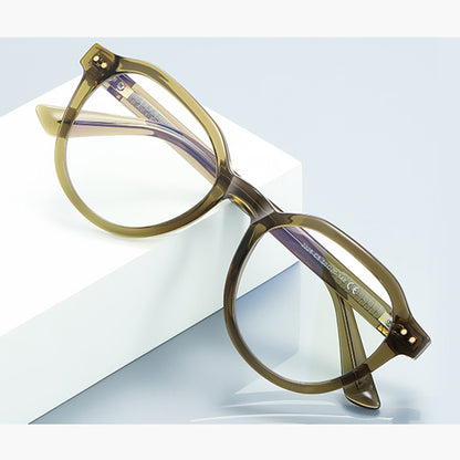 Occhiali Da Computer Uomo Techsuit 2228, Anti-Luce Blu, Marrone Chiaro