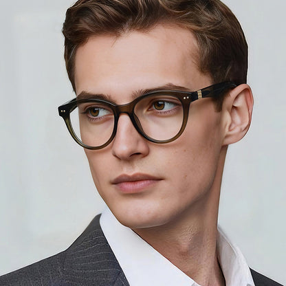 Occhiali Da Computer Uomo Techsuit 2231, Anti-Luce Blu, Marrone Chiaro