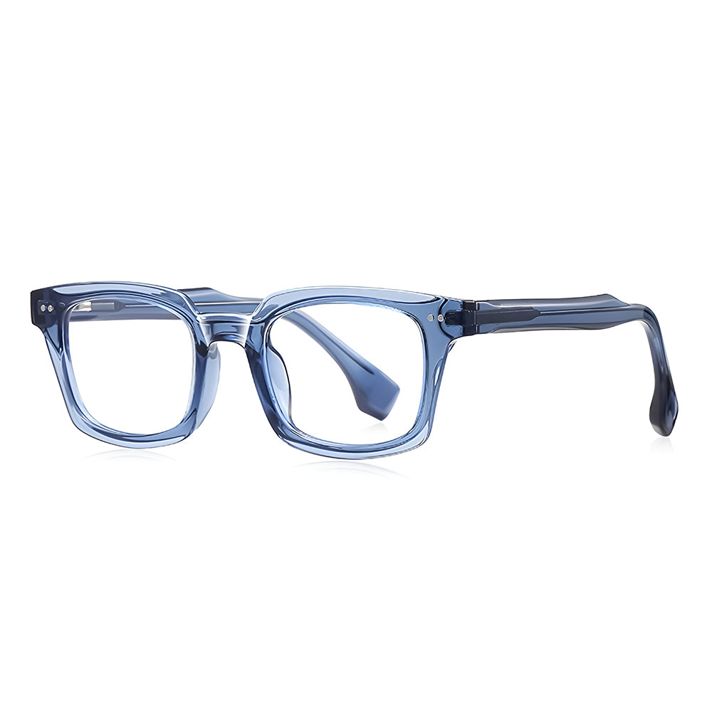 Occhiali da Computer Uomo Techsuit LS084, Anti-Luce Blu, Azzurri Trasparenti