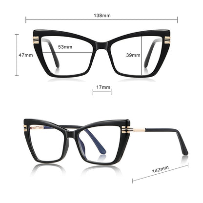 Occhiali Da Computer Donna Techsuit 2263, Anti-Luce Blu, Neri