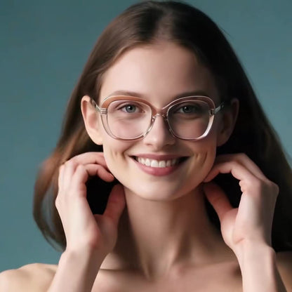 Occhiali Da Computer Donna Techsuit 2265, Anti-Luce Blu, Neri Dorati