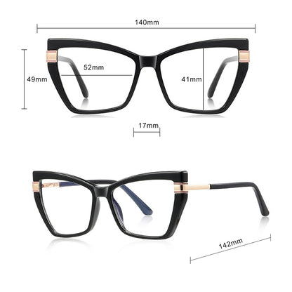 Occhiali Da Computer Donna Techsuit 2269, Anti-Luce Blu, Neri