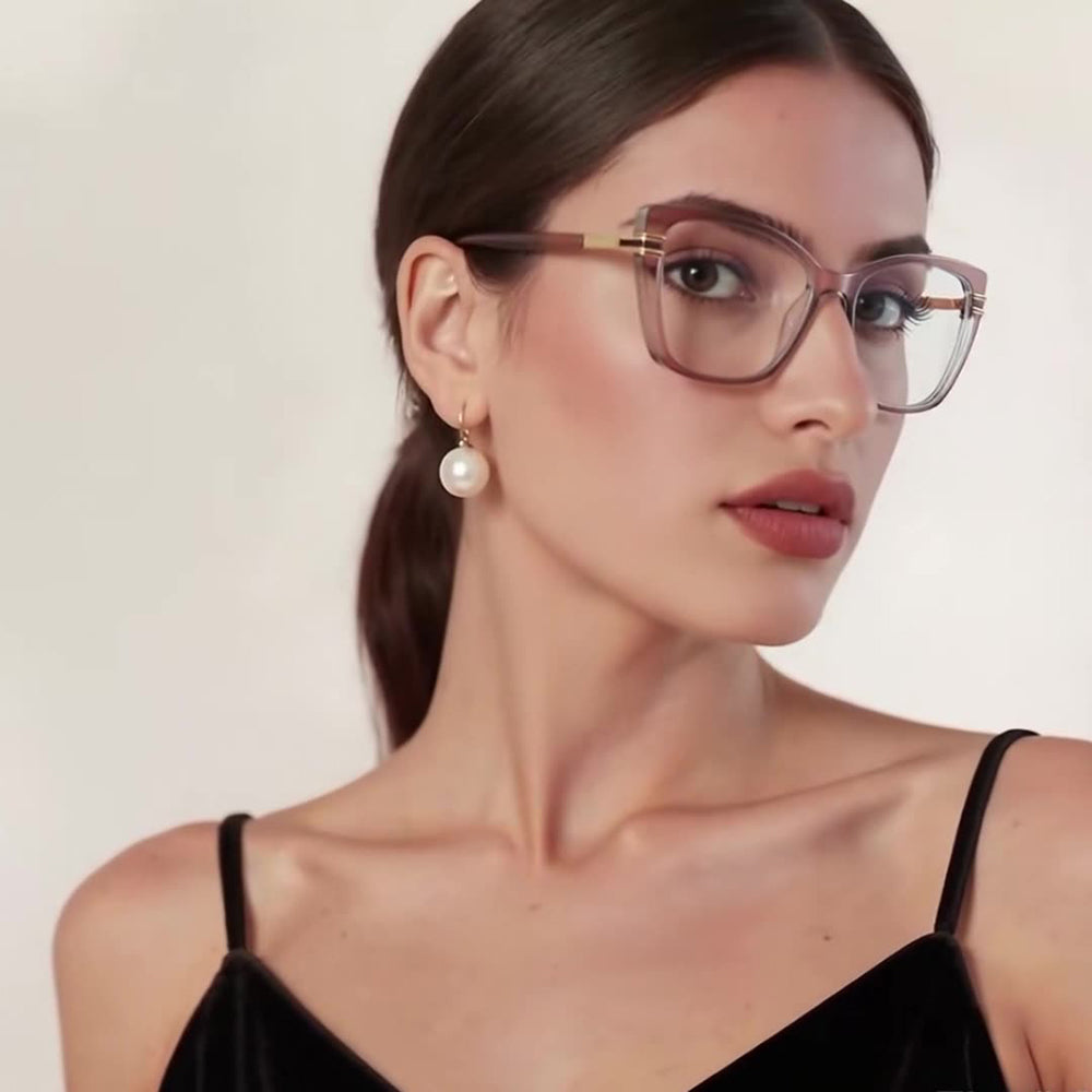 Occhiali Da Computer Donna Techsuit 2273, Anti-Luce Blu, Marrone