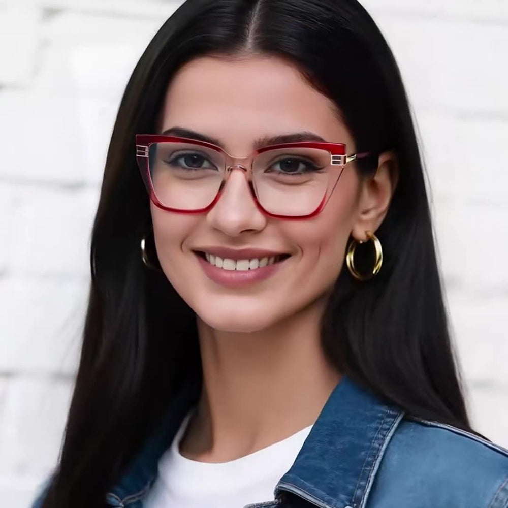 Occhiali Da Computer Donna Techsuit 2275, Anti-Luce Blu, Neri Dorati