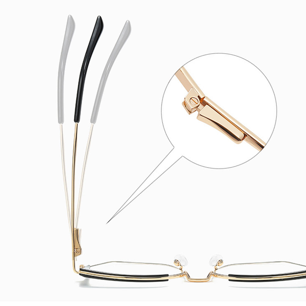 Occhiali Da Computer Donna Techsuit 3156, Anti-Luce Blu, Neri Dorati