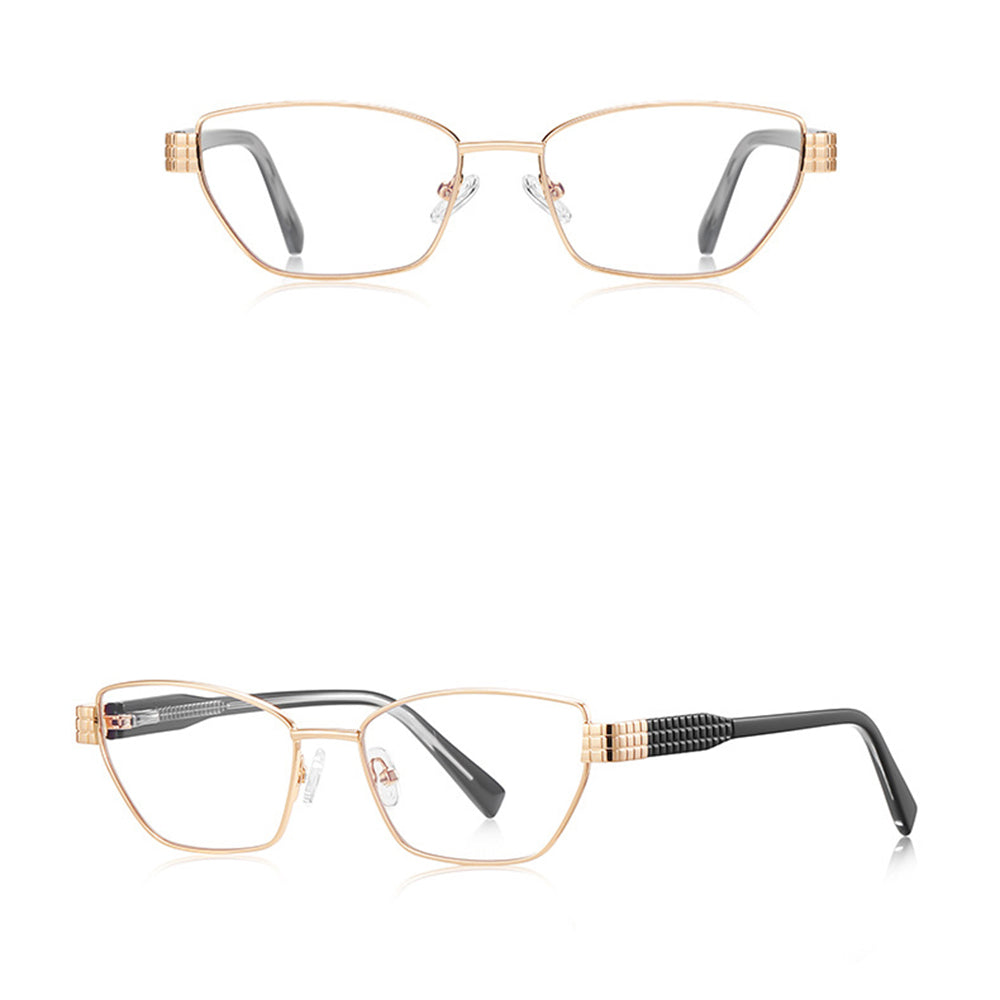 Occhiali Da Computer Donna Techsuit 3162, Anti-Luce Blu, Dorati