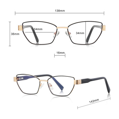 Occhiali Da Computer Donna Techsuit 3162, Anti-Luce Blu, Dorati