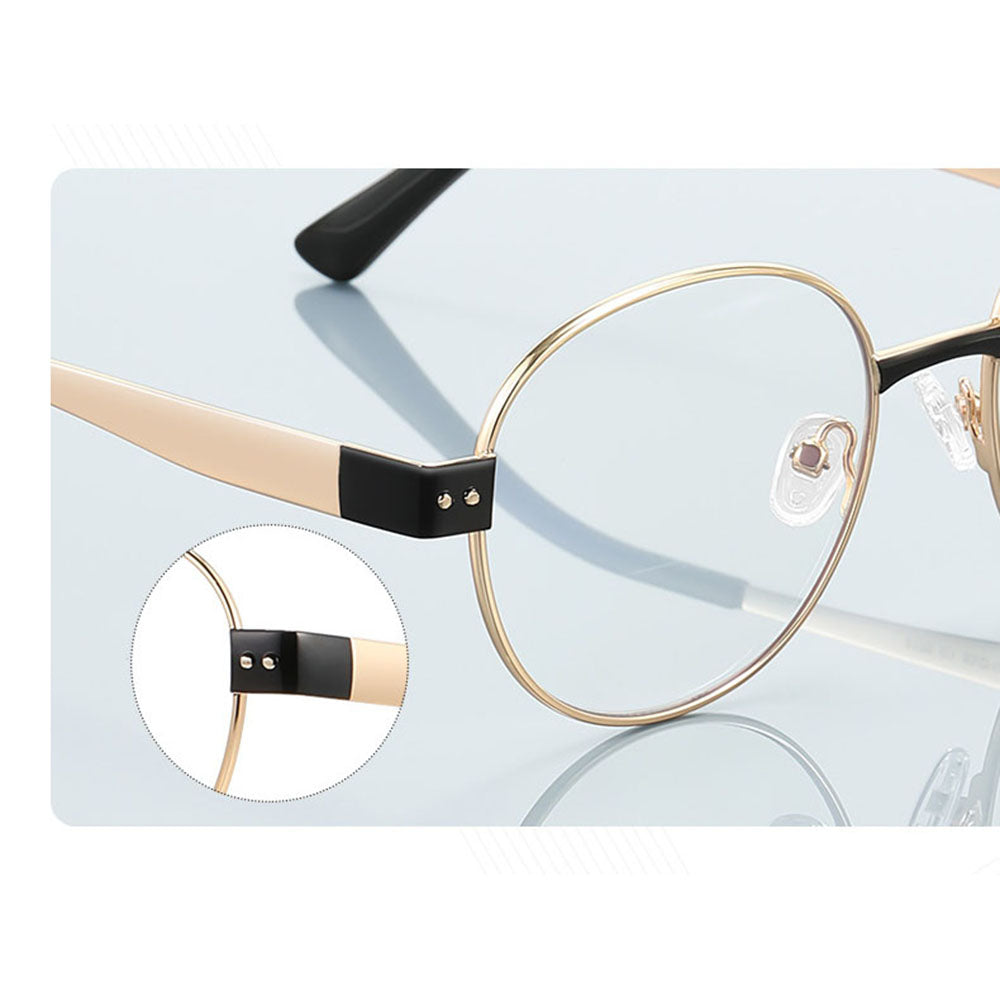 Occhiali da Computer Donna Techsuit 3175, Anti-Luce Blu, Oro Grigio Chiaro