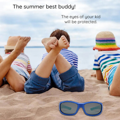 Occhiali da Sole Sportivi per Bambini Techsuit 800-C42, Polarizzati, Rosa Viola