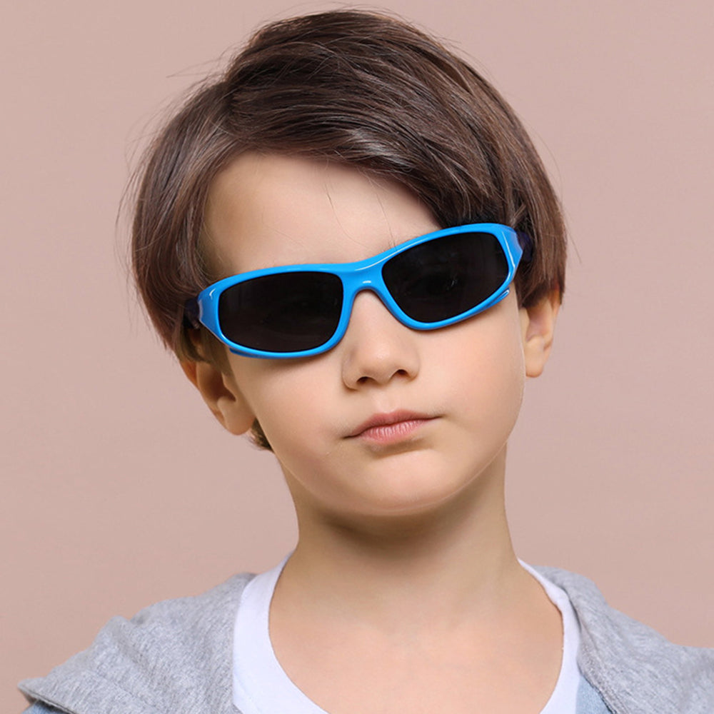 Occhiali da Sole Sportivi per Bambini Techsuit 816-C5, Polarizzati, Blu Gialli