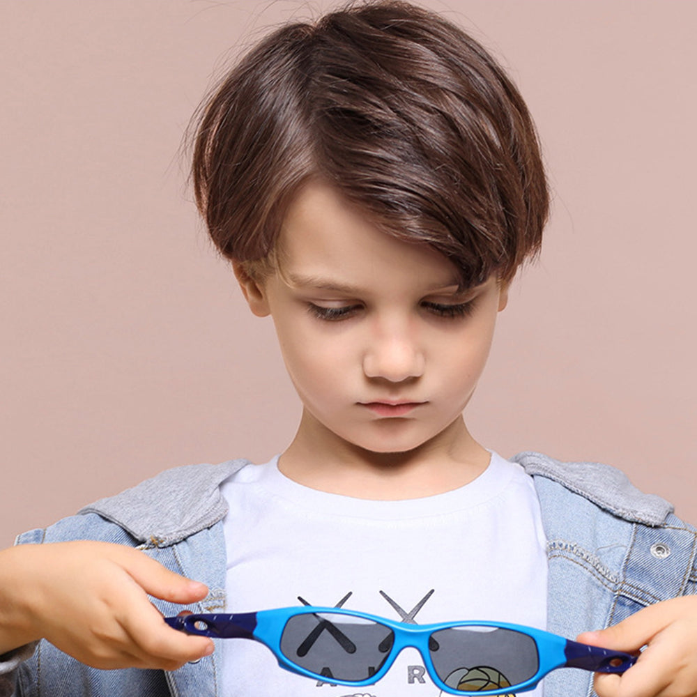 Occhiali da Sole Sportivi per Bambini Techsuit 816-C5, Polarizzati, Blu Gialli