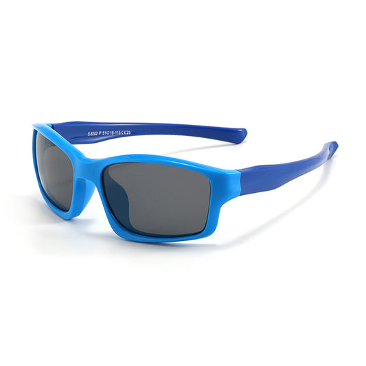 Occhiali da Sole Sportivi per Bambini Techsuit 8202-C29, Polarizzati, Blu