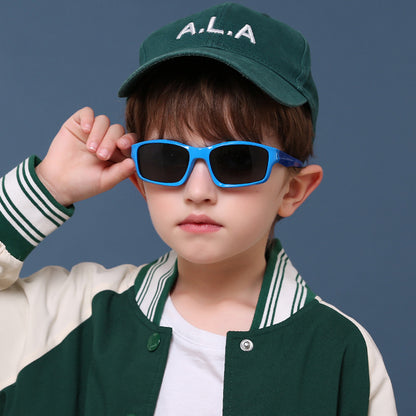 Techsuit 8202-C29 Kids' Sports Sunglasses, Polarized, Blue