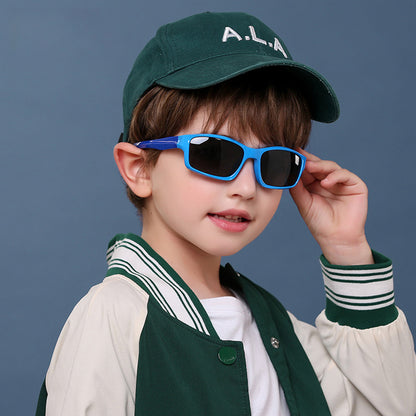 Occhiali da Sole Sportivi per Bambini Techsuit 8202-C30, Polarizzati, Rossi Rosa