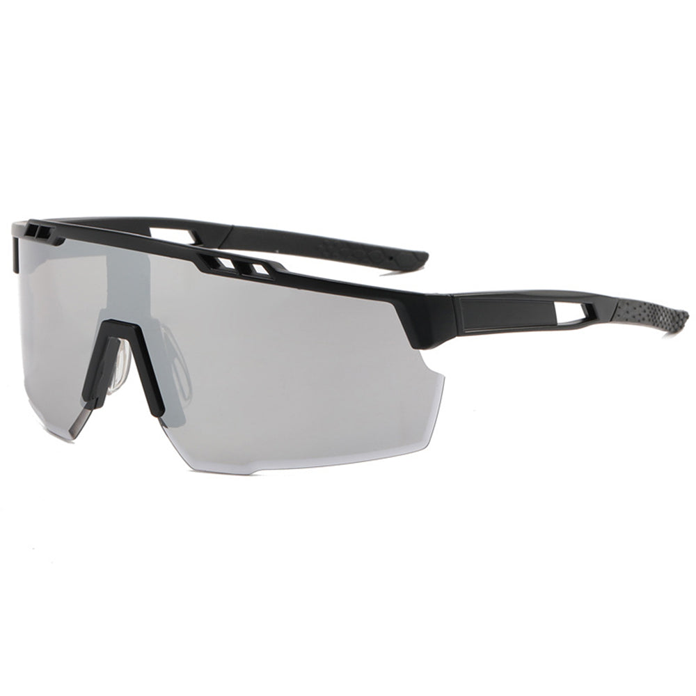 Occhiali da Ciclismo Unisex Techsuit 9963, Neri Grigio