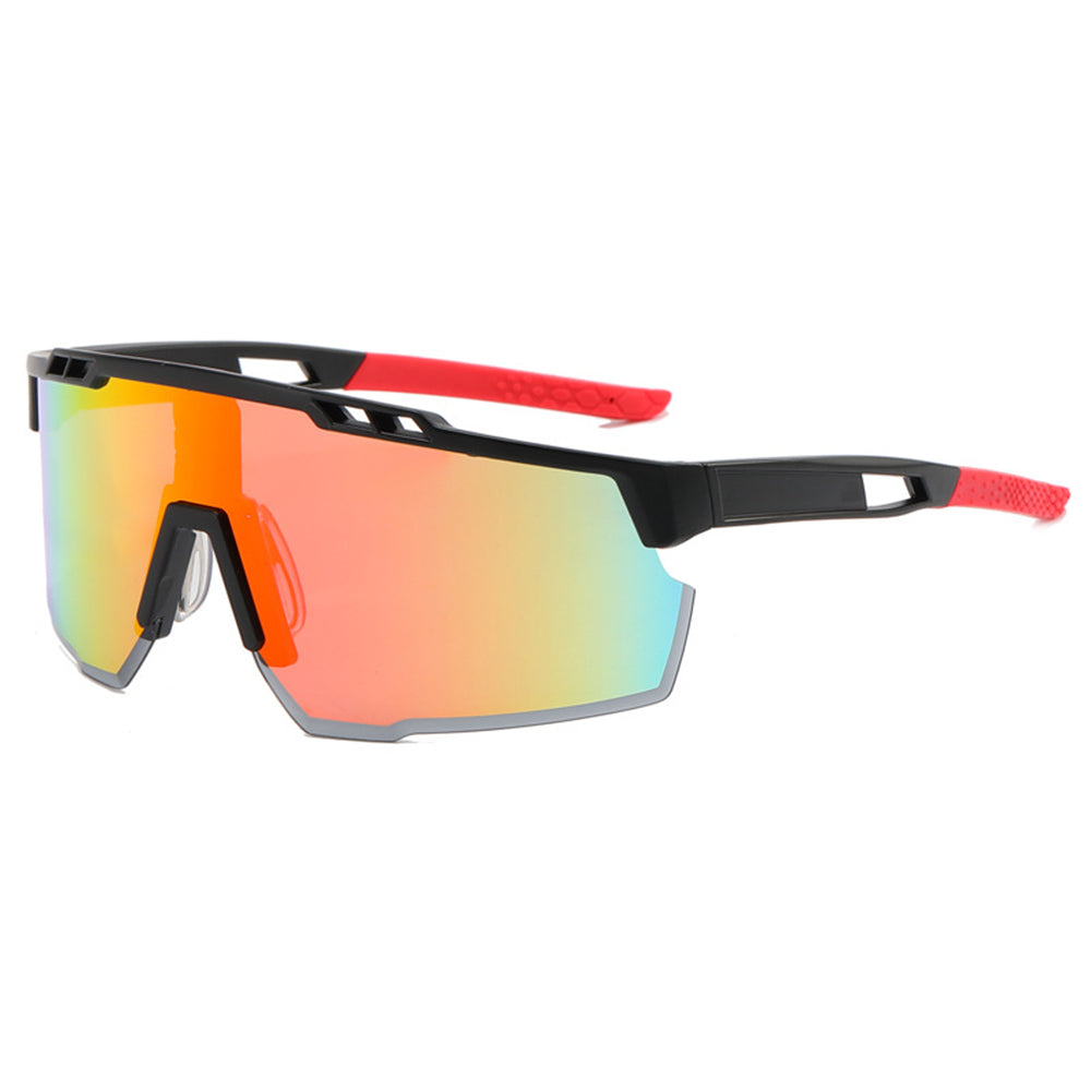 Occhiali da Ciclismo Unisex Techsuit 9963, Neri Arancioni